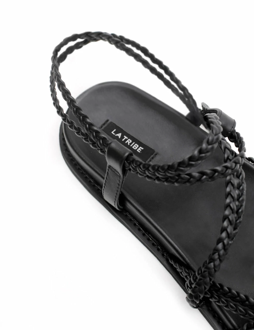 La Tribe | Plaited Sandal - Black - Image 4