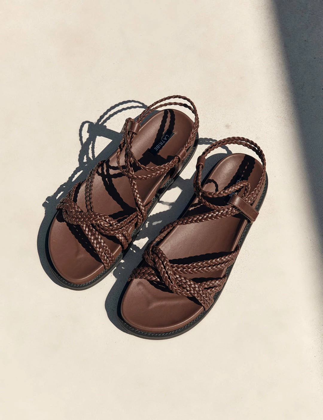 La Tribe | Plaited Sandal - Chocolate - Image 6