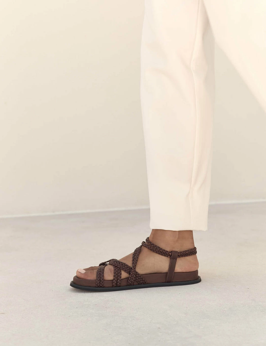 La Tribe | Plaited Sandal - Chocolate - Image 3