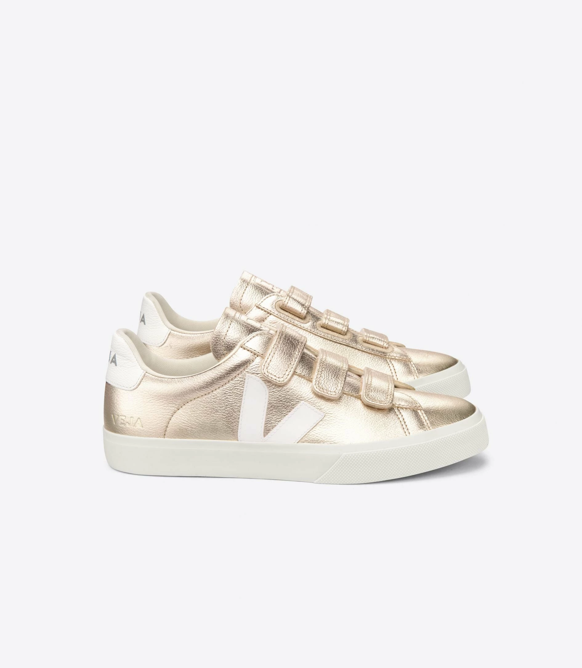 Veja | Recife Logo Leather - Platine / White - Image 2