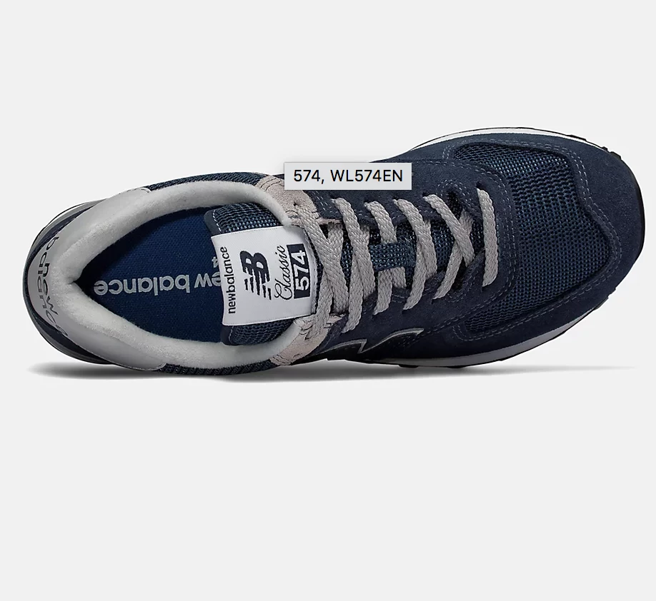 New Balance | 574 - Navy With White - Image 2