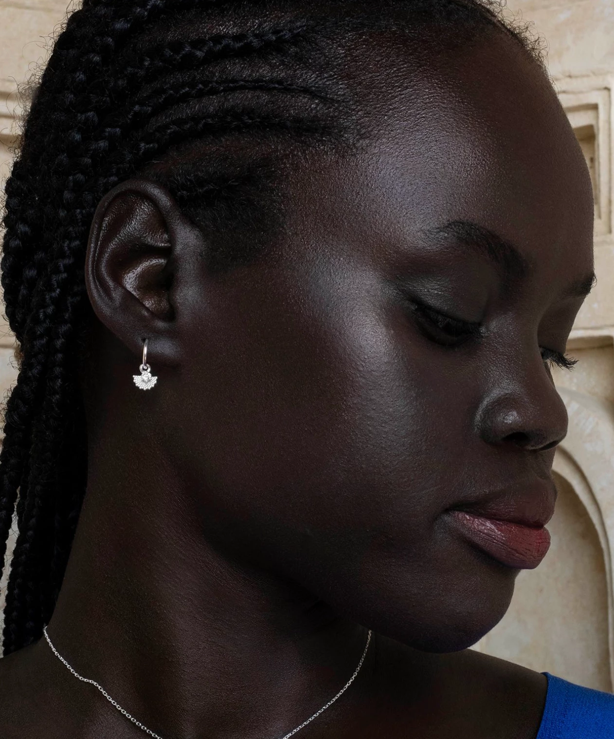 Zoe & Morgan | Eos Earrings - Sterling Silver With White Zircon - Image 3