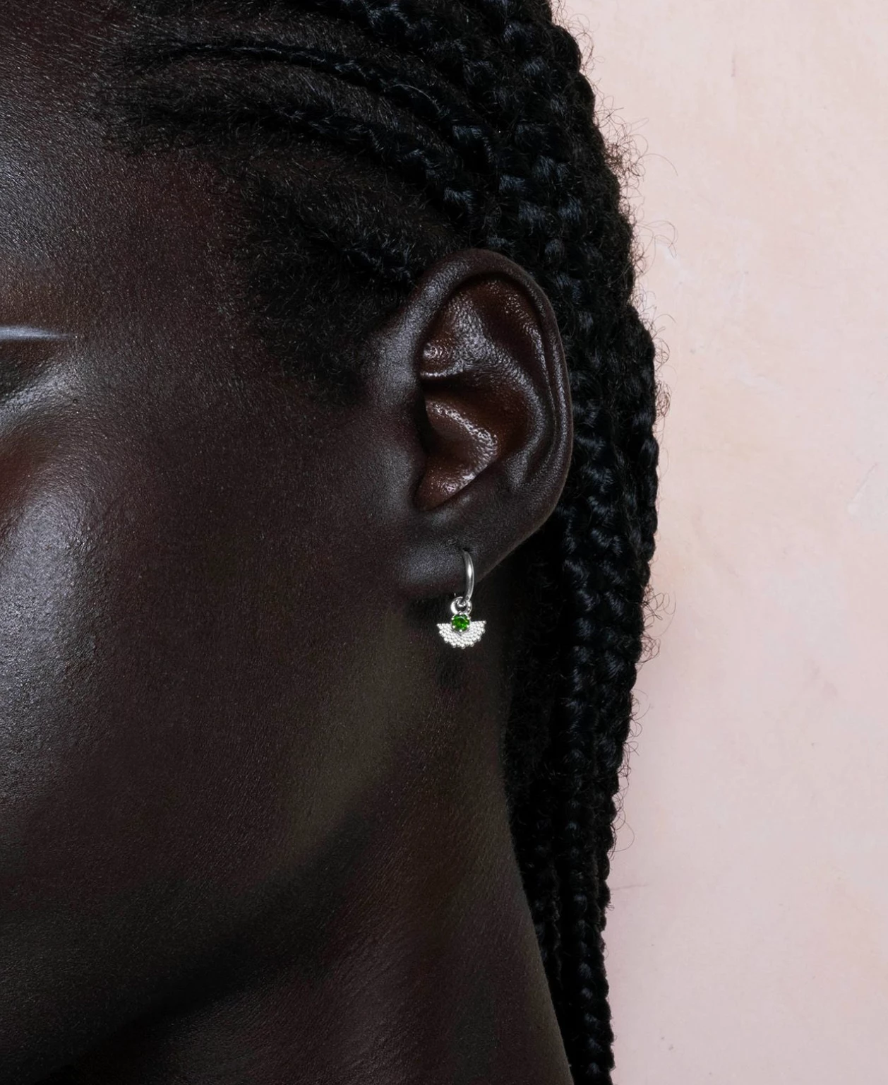 Zoe & Morgan | Eos Earrings - Sterling Silver With Chrome Diopside - Image 3