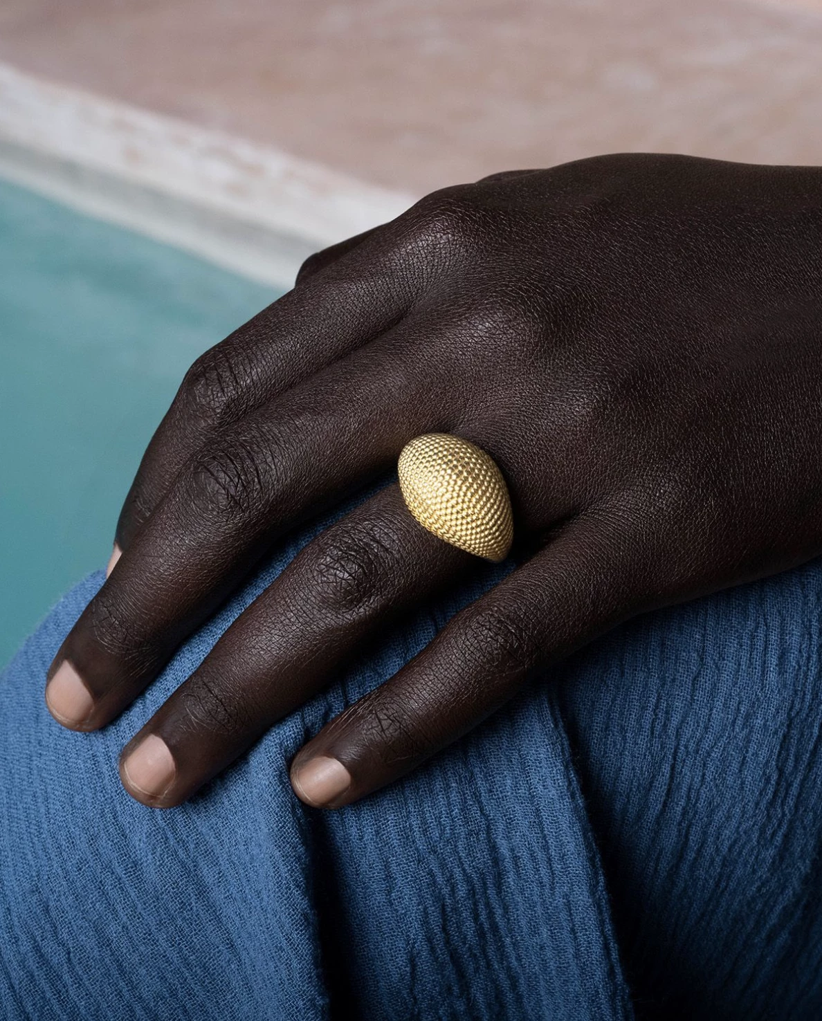 Zoe & Morgan | Rhea Ring - 22k Gold Plate - Image 4