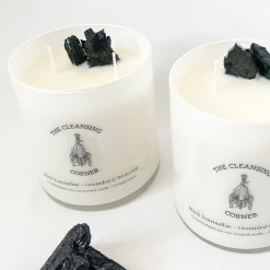 The Cleansing Corner | Black Tourmaline Candle - Creamy Coconut