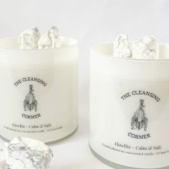 The Cleansing Corner | Howlite Candle - Dragons Blood
