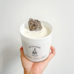 The Cleansing Corner | Smokey Quartz Candle - Lychee & Black Tea
