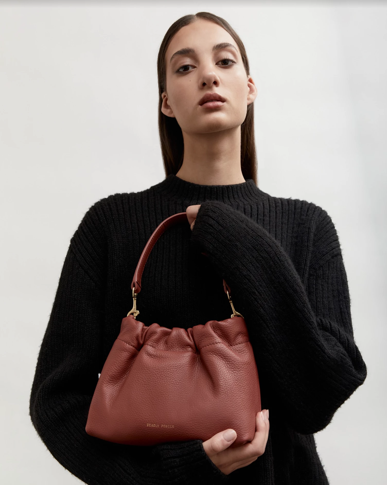 Deadly Ponies | Mr Cinch Mini - Marsala - Image 2