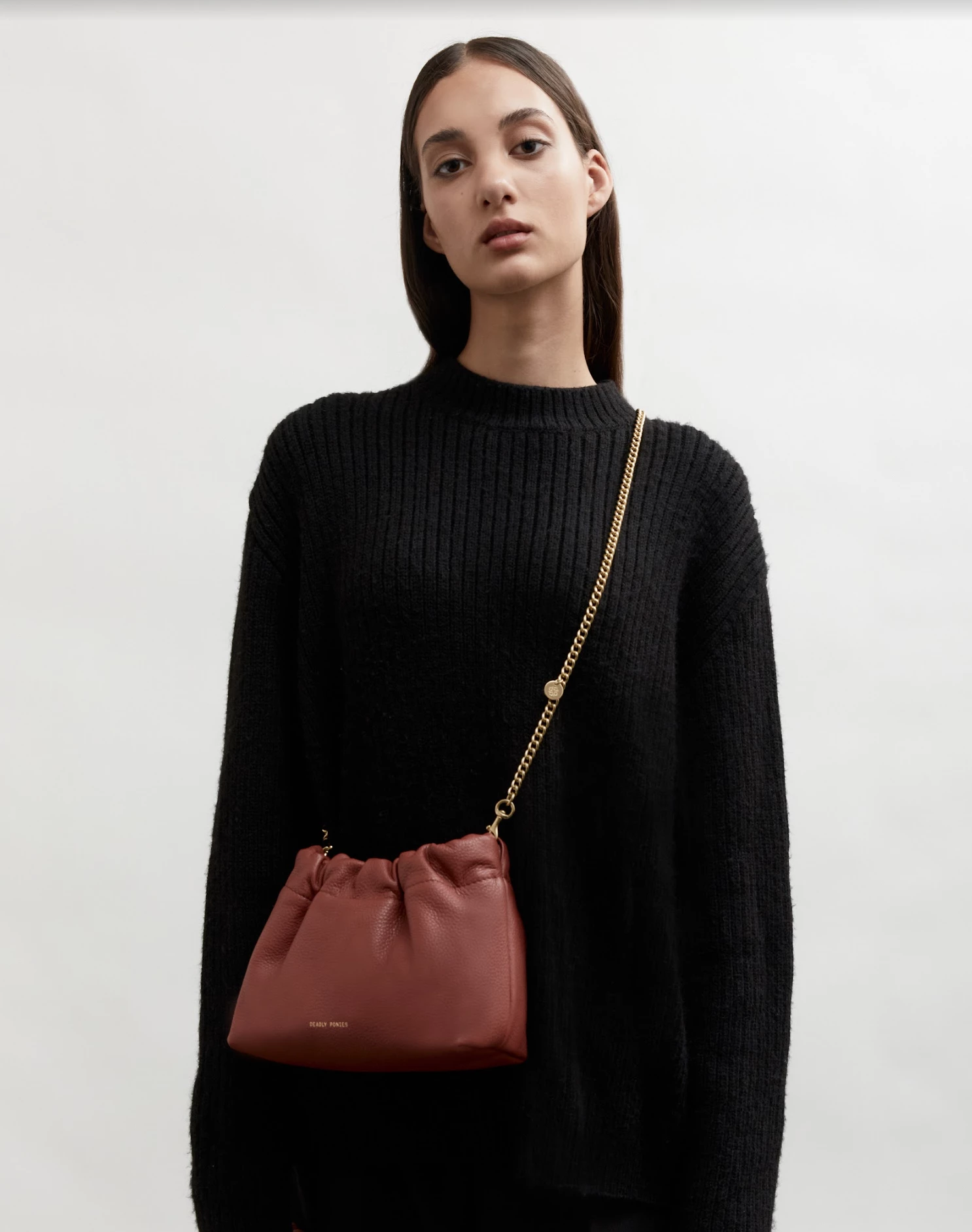 Deadly Ponies | Mr Cinch Mini - Marsala - Image 3