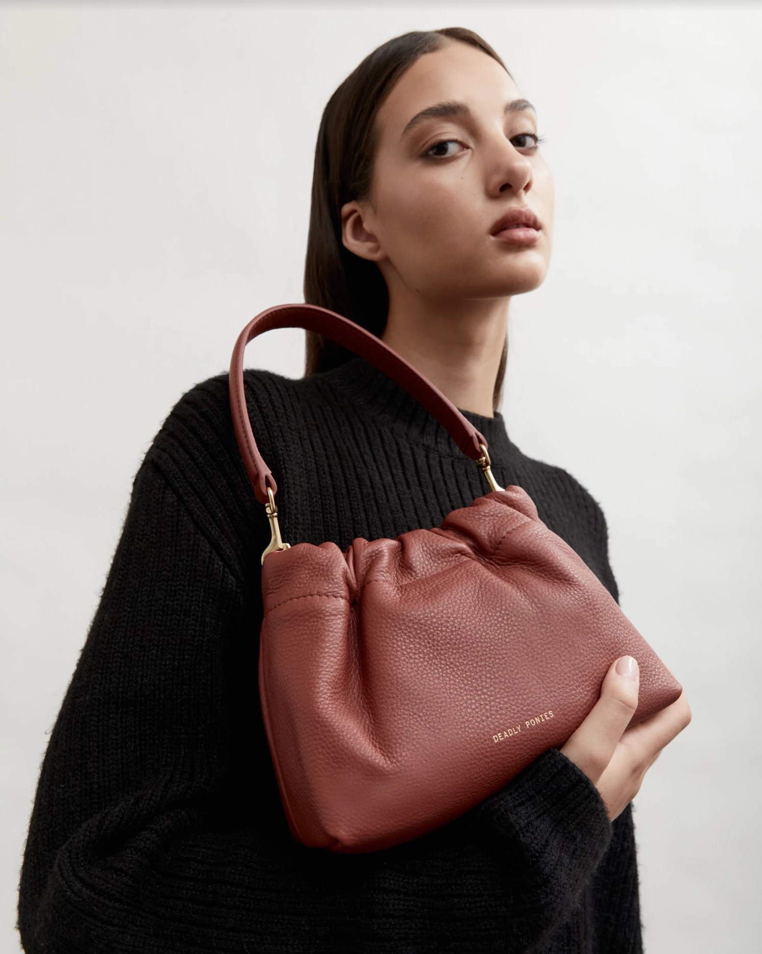 Deadly Ponies | Mr Cinch Mini - Marsala - Image 4