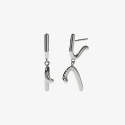 Meadowlark | Sculpture Drop Earrings - Silver