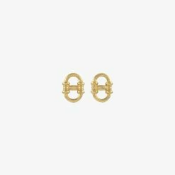 Zoe & Morgan | Sky Stud Earrings - 22K Gold Plated