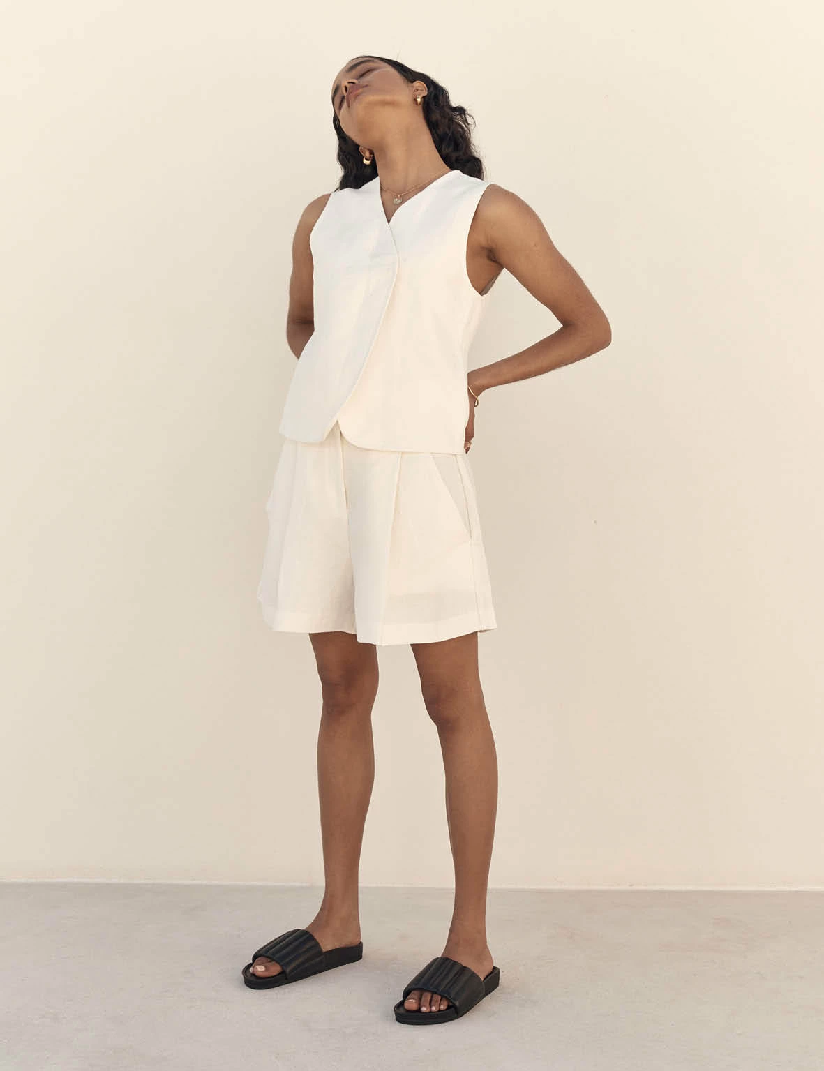 La Tribe | Tube Leather Slide - Black - Image 6