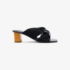 La Tribe | Twisted Mule Suede - Black