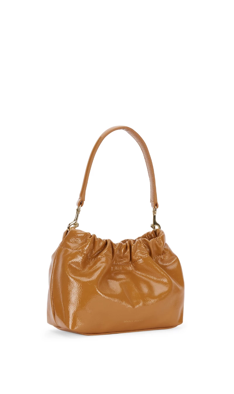 Deadly Ponies | Mr Cinch Mini Patent - Caramel - Image 4