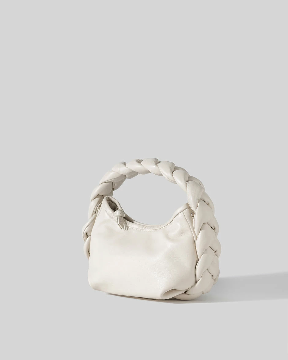 Hereu | Espiga Mini Plaited Crossbody Bag - Cream - Image 2