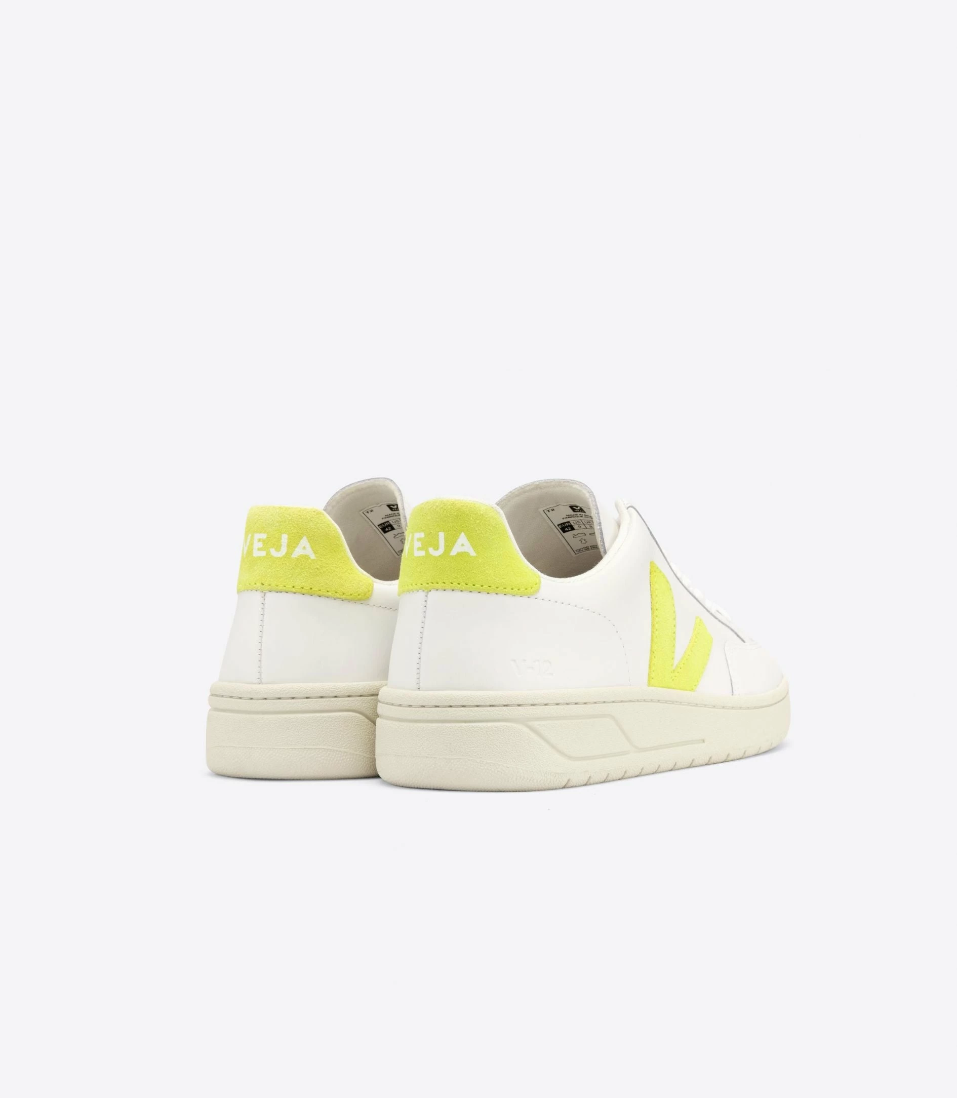 Veja | V-12 Sneakers - White / Jaune / Fluo - Image 3