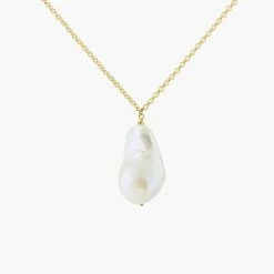 Natasha Schweitzer | Baroque Pearl Choker - Yellow Gold