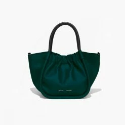 Proenza Schouler | Small Ruched Crossbody Tote - Dark Green