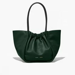 Proenza Schouler | Large Ruched Tote - Dark Green