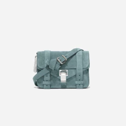 Proenza Schouler | Suede PS1 Mini Crossbody - Faded Turquoise