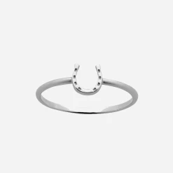 Karen Walker | Mini Horseshoe Ring - Silver