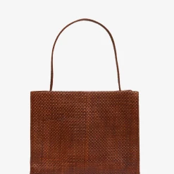 ST AGNI St. Agni | Woven Minimal Mini Tote - Antique Tan