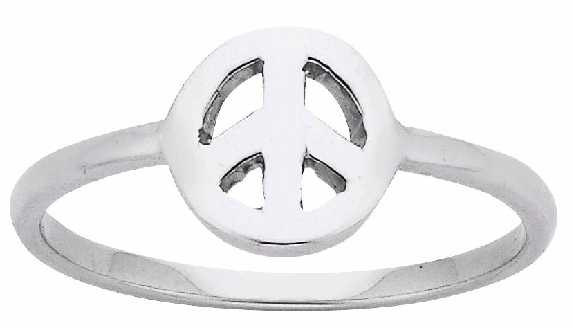 Karen Walker Jewellery | Mini Peace Ring - Silver - Image 2