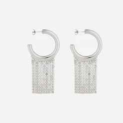 Paco Rabanne | Pixel Hoop Earring - Silver