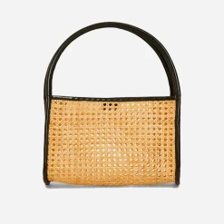 St Agni | Rattan Small Tote Bag - Natural
