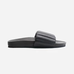 La Tribe | Tube Leather Slide - Black