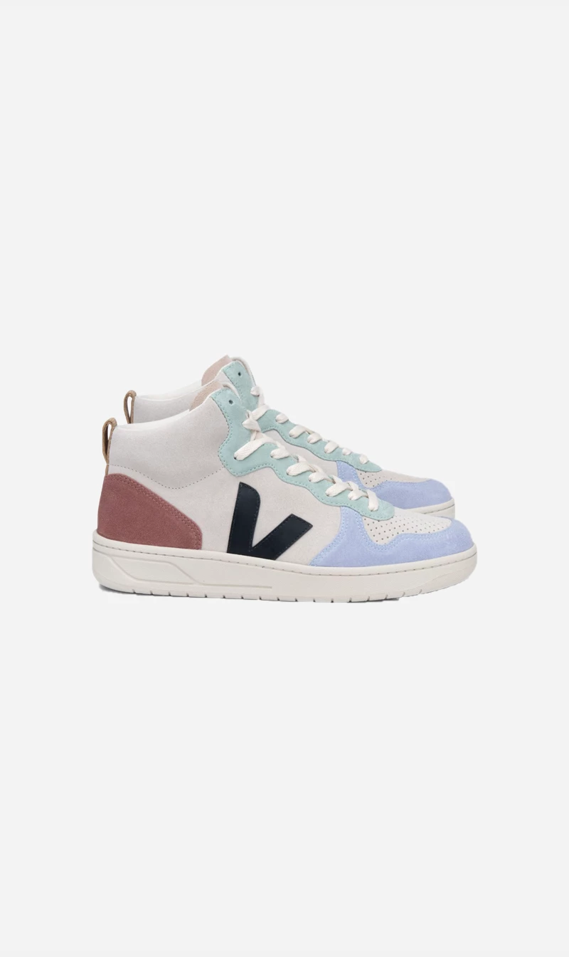Veja | V-15 Suede - Multico / Natural / Black